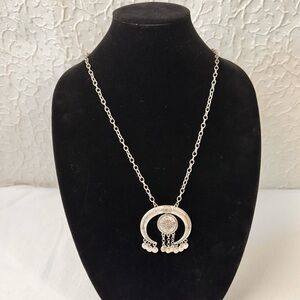 Karma Bella Women's Necklace Vintage Silver Tone Metal Western Cowgirl Hippy